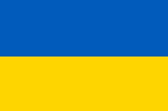 flaga Ukrainy barwy niebiesko żółte